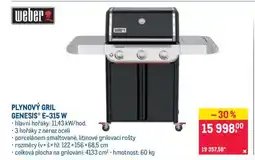 Makro PLYNOVÝ GRIL GENESIS E-315 W nabídka