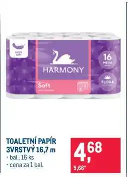 Makro TOALETNÍ PAPÍR 3VRSTVÝ 16,7 m nabídka