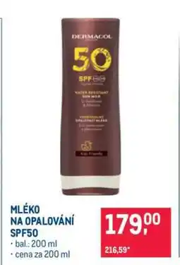 Makro MLÉKO NA OPALOVÁNÍ SPF50 nabídka