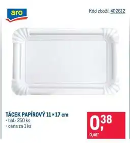 Makro Tácek papírový 11 × 17 cm nabídka