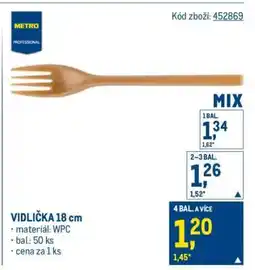 Makro VIDLIČKA 18 cm nabídka