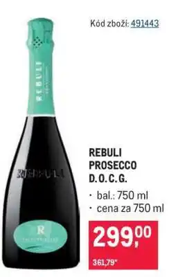 Makro REBULI PROSECCO D.O.C.G nabídka
