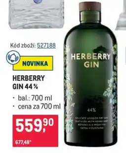 Makro HERBERRY GIN 44 % nabídka