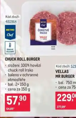 Makro CHUCK ROLL BURGER nabídka