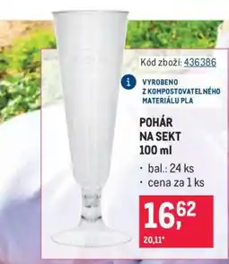 Makro Pohár na sekt 100 ml nabídka