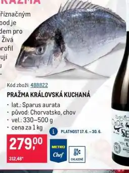 Makro Pražma královská kuchaná nabídka