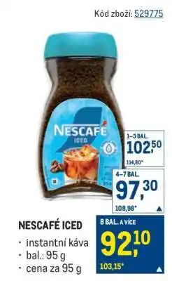 Makro NESCAFÉ ICED nabídka