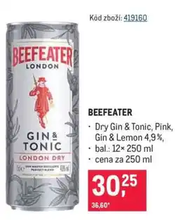 Makro Beefeater nabídka