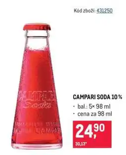 Makro Campari soda 10 % nabídka
