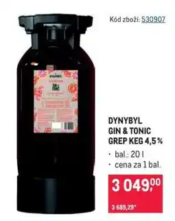Makro DYNYBYL GIN & TONIC GREP KEG 4,5% nabídka