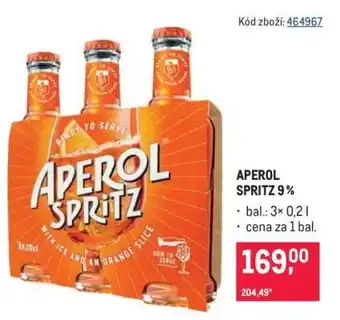 Makro APEROL SPRITZ 9 % nabídka