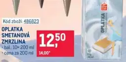Makro Oplatka smetanová zmrzlina nabídka
