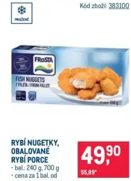 Makro Rybí nugetky, obalované rybí porce nabídka