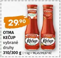 Terno OTMA Kečup, vybrané druhy nabídka