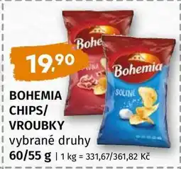 Terno BOHEMIA CHIPS/VROUBKY vybrané druhy nabídka