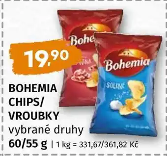 Terno BOHEMIA CHIPS/VROUBKY vybrané druhy nabídka