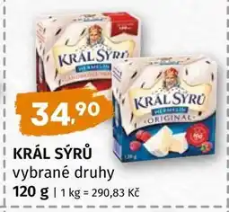 Terno KRÁL SÝRŮ vybrané druhy nabídka