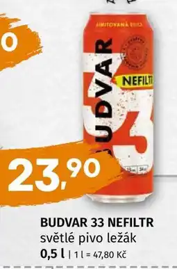 Terno BUDVAR 33 NEFILTR nabídka
