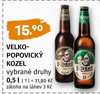 Terno VELKOPOPOVICKÝ Kozel vybrané druhy nabídka
