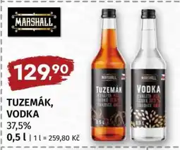 Terno TUZEMÁK, VODKA nabídka