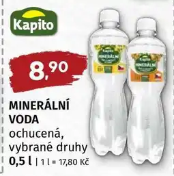 Terno MINERÁLNÍ VODA ochucená, vybrané druhy nabídka