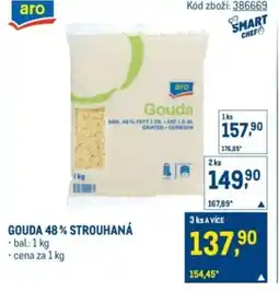 Makro Gouda 48% strouhaná nabídka