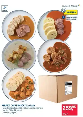 Makro Perfect chefs omáčky základy nabídka