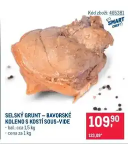 Makro Selský grunt - bavorské koleno s kostí sous-vide nabídka