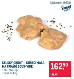 Makro Selský grunt-kuřecí maso na trhání sous-vide nabídka