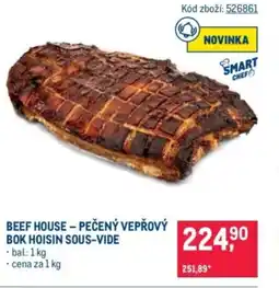 Makro Beef house - pečený vepřový bok hoisin sous-vide nabídka