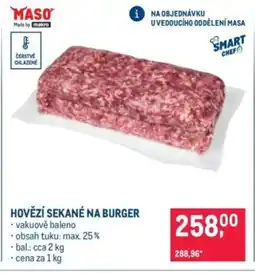 Makro Hovězí sekané na burger nabídka