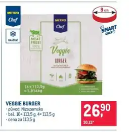 Makro Veggie burger nabídka