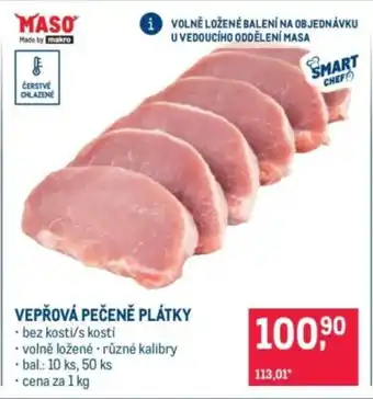 Makro Vepřová pečeně plátky nabídka