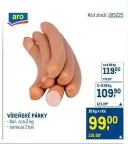Makro Vídeňské párky nabídka