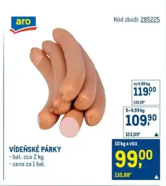 Makro Vídeňské párky nabídka