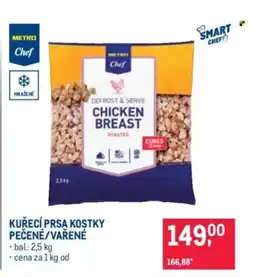 Makro Kuřecí prsa kostky pečene/vařené nabídka