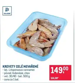 Makro Krevety celé nevařené nabídka