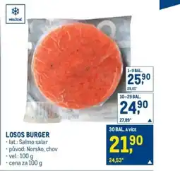 Makro Losos burger nabídka