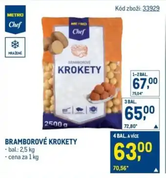 Makro Bramborové krokety nabídka
