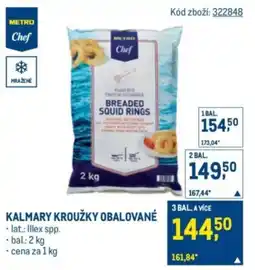 Makro Kalmary kroužky obalované nabídka
