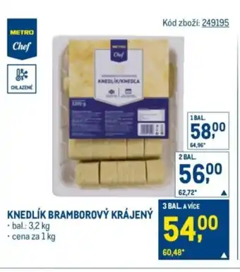 Makro Knedlík bramborový krájený nabídka