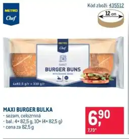 Makro Maxi burger bulka nabídka