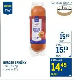 Makro Burger briošky nabídka