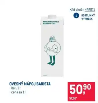 Makro Ovesný nápoj barista nabídka