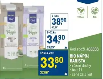 Bio nápoj barista