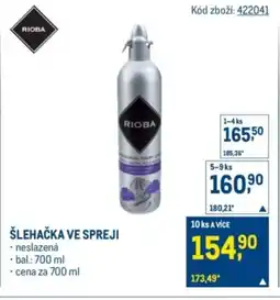 Makro RIOBA Šlehačka ve spreji nabídka