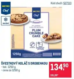 Makro Švestkový koláč s drobenkou nabídka