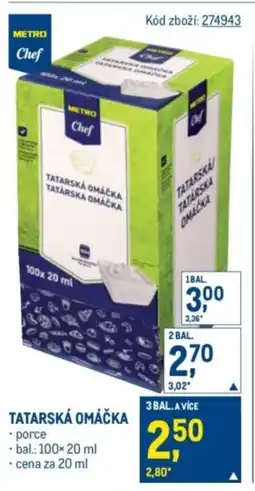 Makro Tatarská omáčka nabídka