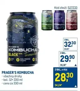 Makro Prager's kombucha nabídka