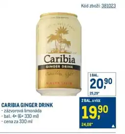 Makro Caribia ginger drink nabídka